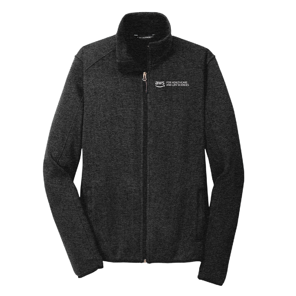 Port Authority Sweater Fleece Jacket - Black Heather – AWSEFC